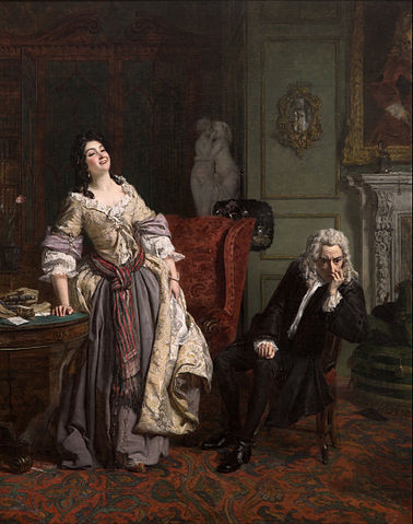 William Frith Pope Makes Love To Lady Mary Wortley Montagu